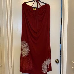 Kealopiko halter jersey knit Maui dress